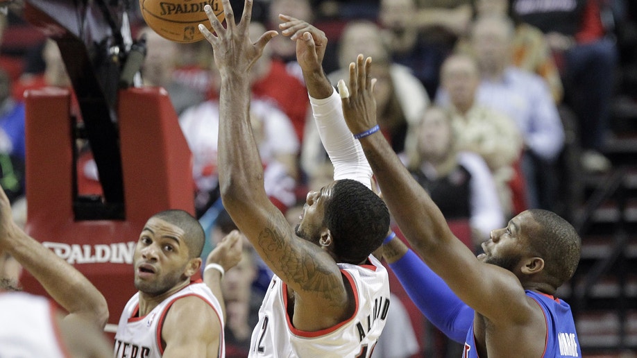 Pistons Trail Blazers Basketball