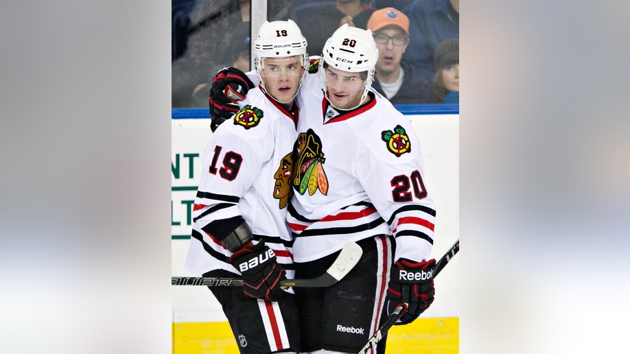 Blackhawks Oilers Hockey