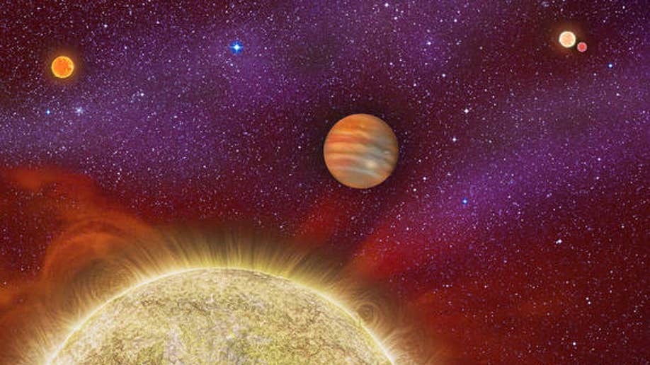 95bc128c-One Planet, Four Stars: The second known case of a planet in a quadruple star system