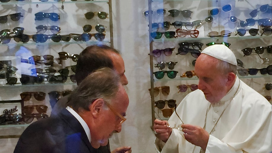 APTOPIX Vatican New Glasses