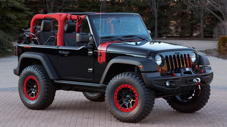 Jeep Wrangler Level Red is one of the six concept vehicles developed by the Jeep® and Mopar brands for the 48th Annual Moab Easter Jeep Safari.