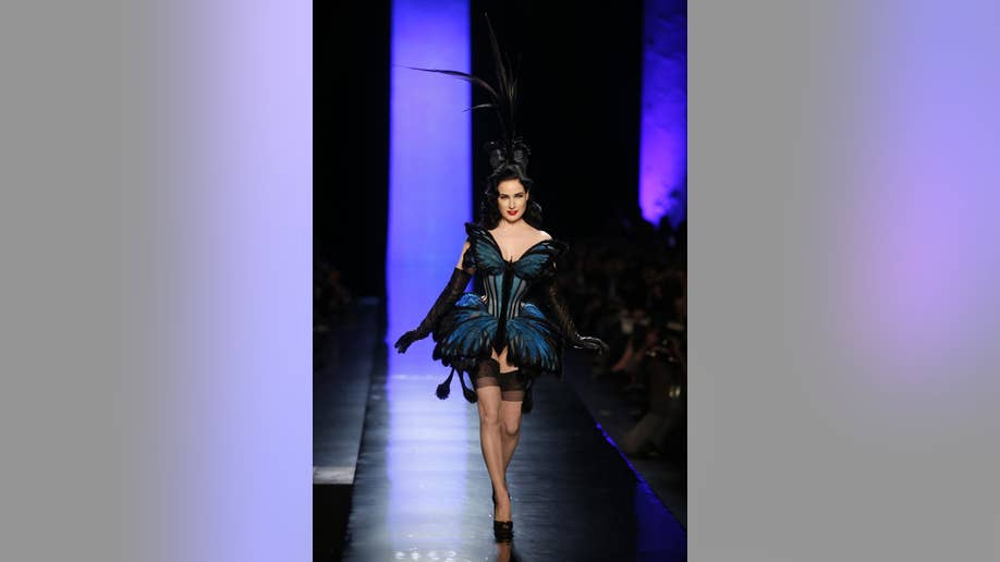 Paris Haute Couture: Butterflies and Dita Von Teese at Gaultier - Los  Angeles Times
