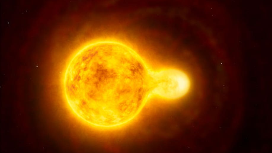 c6a75d22-Artistu2019s impression of the yellow hypergiant star HR 5171