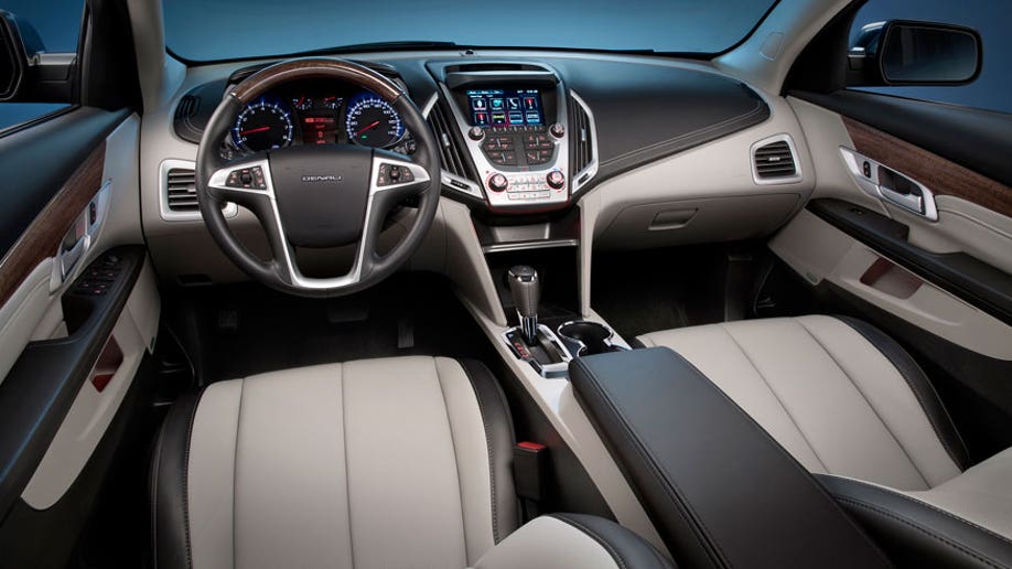 2016 GMC Terrain Denali light titanium-jet black interior