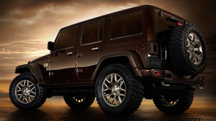 cbd3bd14-Jeep® Wrangler Sundancer design concept combines the legendary capability of the Jeep Wrangler with premium interiors inspired by luxury labels at the 2014 Beijing Motor Show.