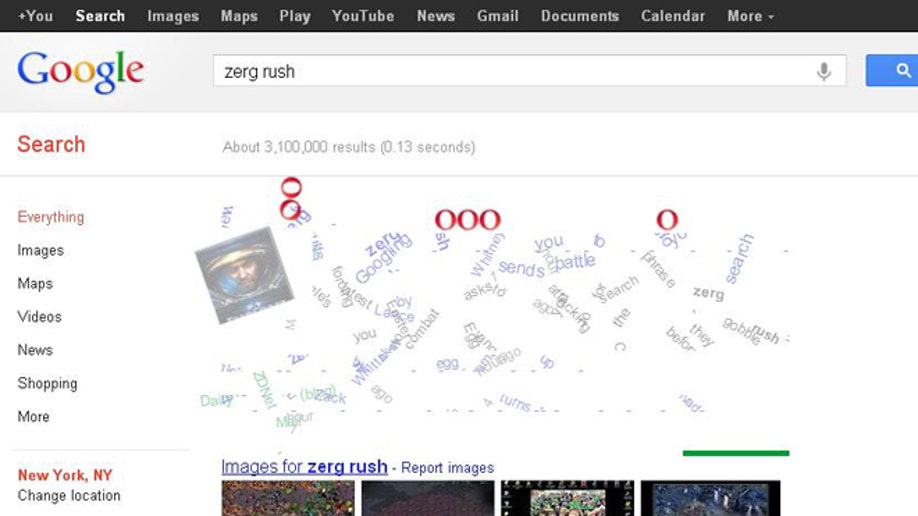 Гугл год игра. Зерг Раш гугл. Zerg Rush Google. Гугл Раш. Тайны гугл.