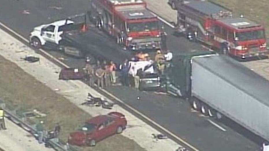 Florida highway crashes kill at least 10