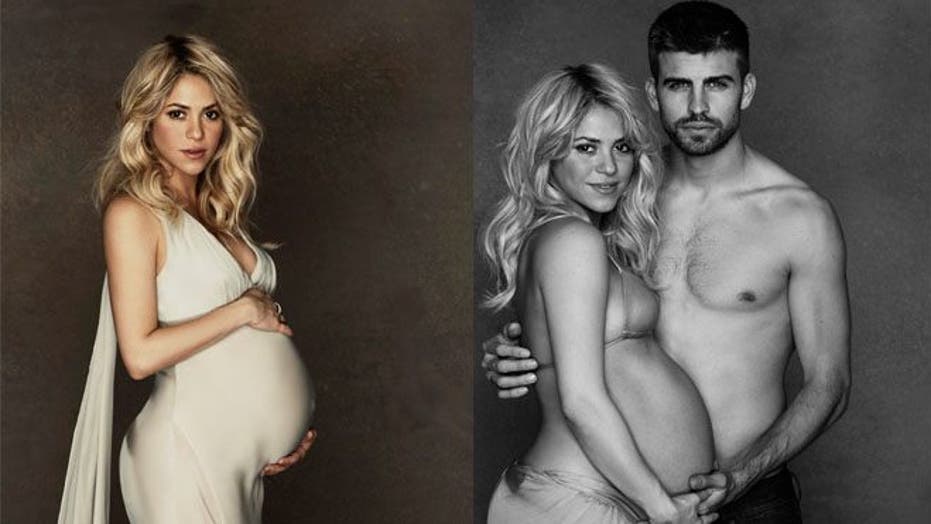 Shakira Pique Announce Baby Shower Show Off Maternity Shots