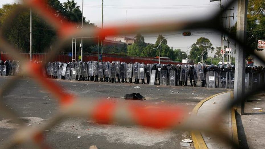 Protests Mar Inauguration of Mexican President