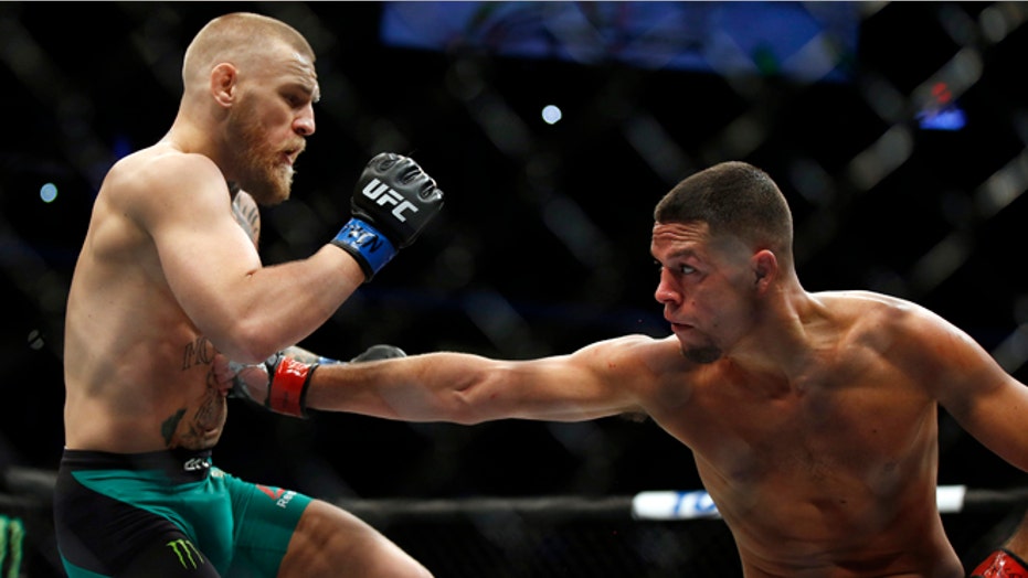 Grudge match: Nate Diaz and Conor McGregor began a fight at UFC 196 that hasn’t ended