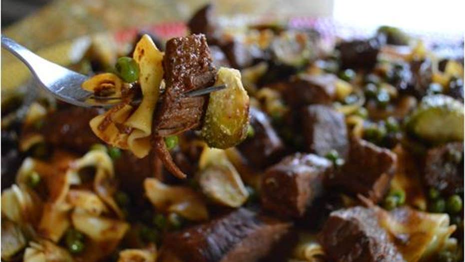 Mother’s Day Recipe: Braised Beef with Roasted Brussel Sprouts