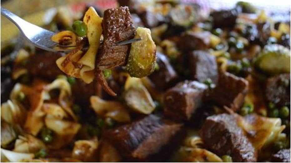 Mother’s Day Recipe: Braised Beef with Roasted Brussel Sprouts