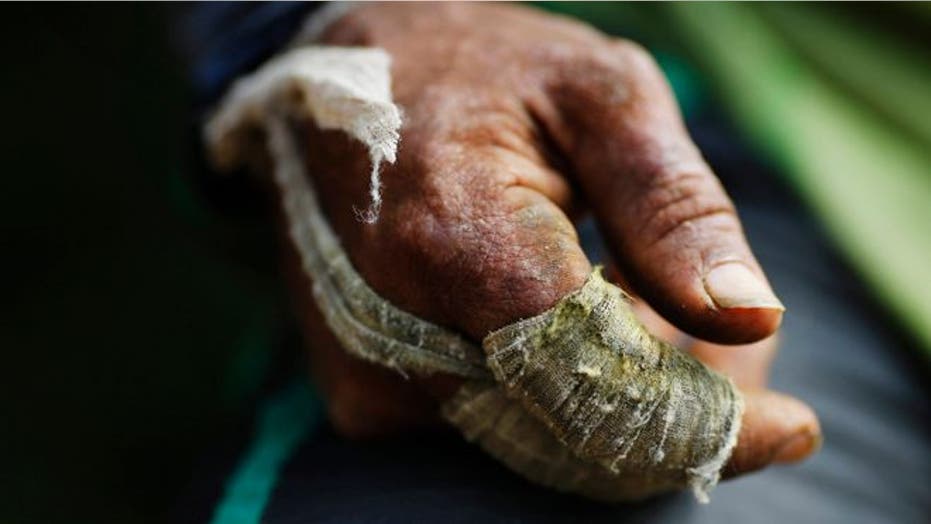 A look at coca paste production at small lab in mountains of Colombia