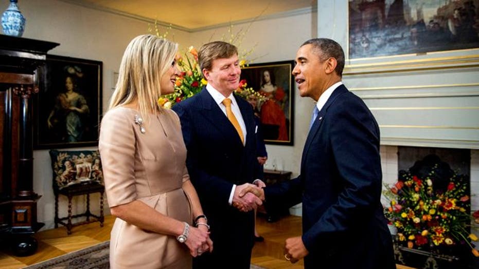 Sparks Fly As Pres. Obama Meets Dutch Queen Maxima