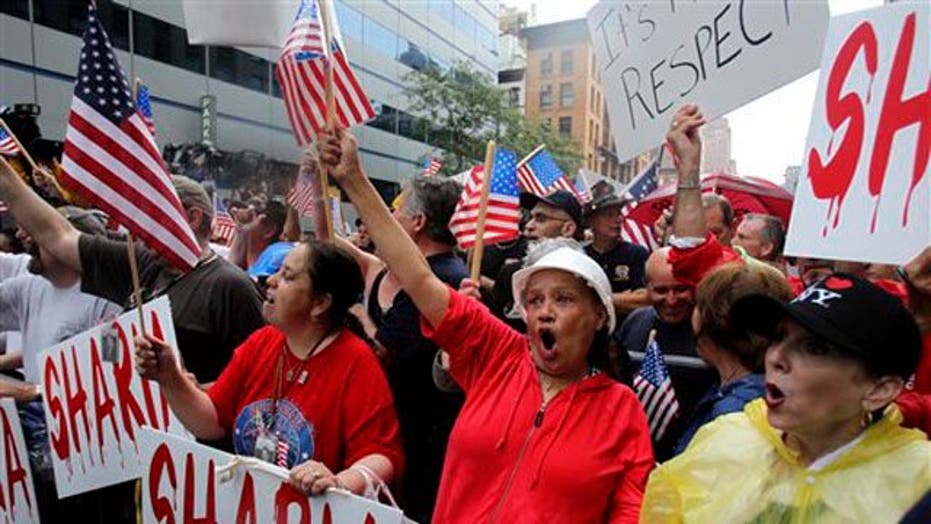 Dueling Rallies at Ground Zero Mosque Site