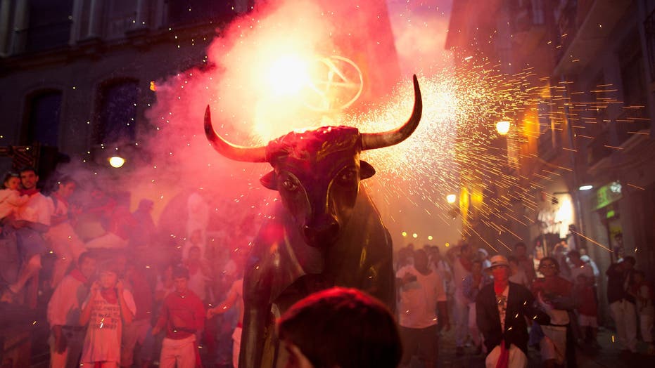Revelry and Some Injuries at Pamplona’s Running of the Bulls