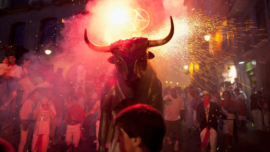 Revelry and Some Injuries at Pamplona’s Running of the Bulls