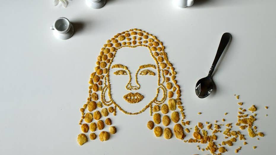 ‘Celebrity Cornflake Art’ makes musicians out of cereal