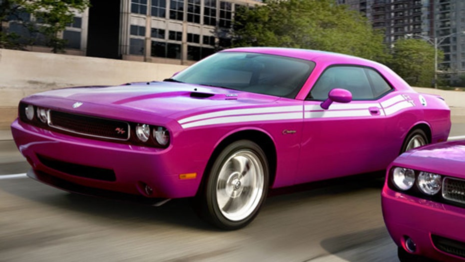 Crooks steal rare pink Dodge Challenger muscle car