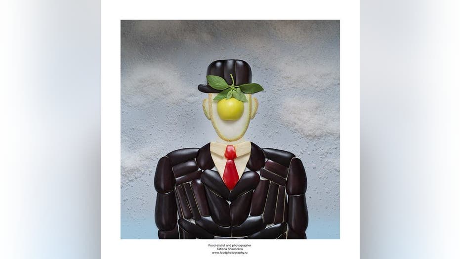 Photographer recreates artistic masterpieces with food