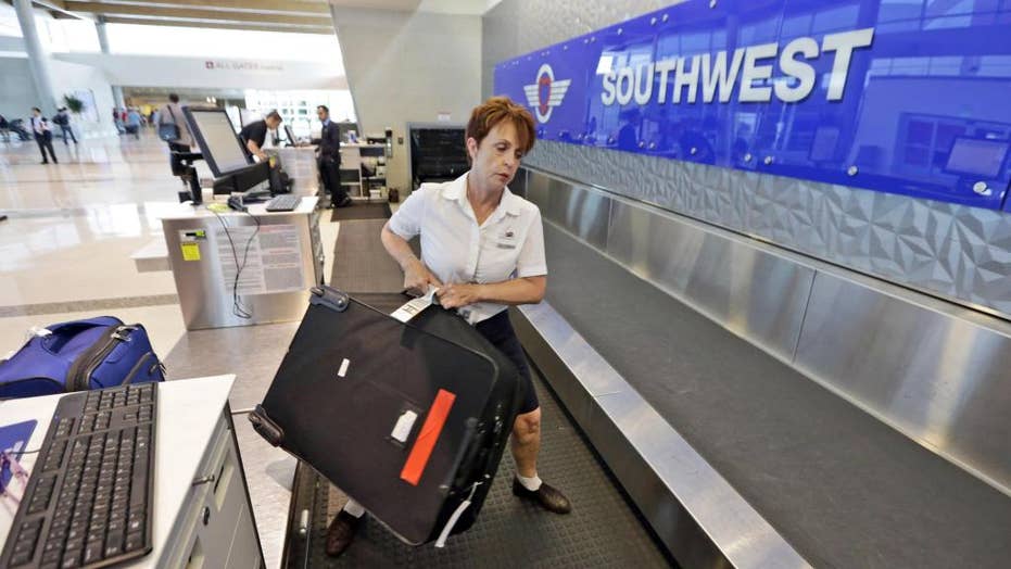 Southwest baggage check in time online