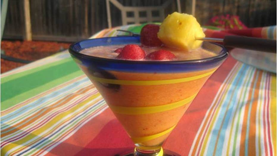 Fresh Fruit Smoothie with a Kick