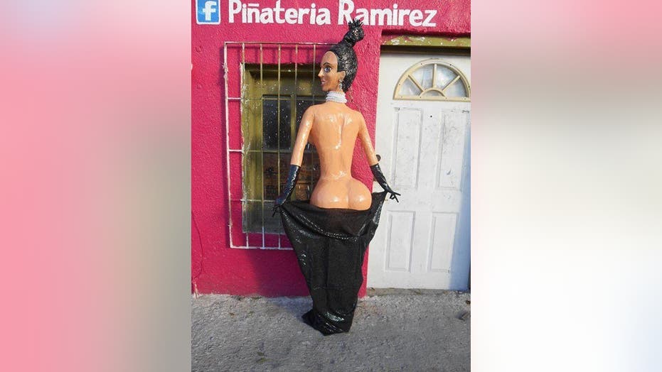 Piñata Of Nude Kim Kardashian Turns Tiny Mexican Shop Into