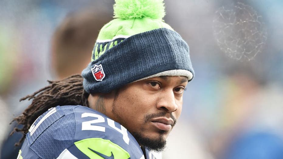 Marshawn Lynch drops expletives during ‘ManningCast’ appearance, delights fans