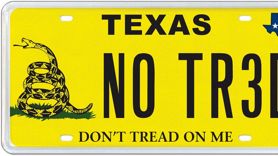 Nummernschild Flag Don't Tread on me   30x15cm USA License Plate Blechschild 