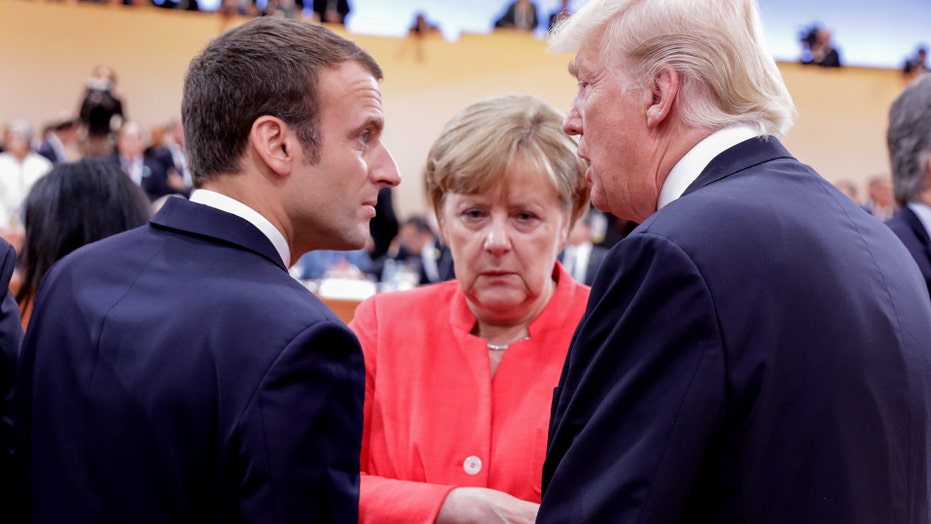 Trump to meet Merkel, Macron at NATO summit next week, White House ...