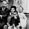  Dr. Martin Luther King, Jr. and his wife, Coretta Scott King, with their children, Martin, Dexter Scott and Yolanda Denise, March 17, 1963.