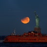 The moon in New York City