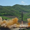 The missile is seen in a photo released by the Korean Central News Agency in Pyongyang, July 4
