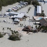 Floodwaters surround Gilbert's Resort in the aftermath of Hurricane Irma in Key Largo, Fla., September 11, 2017