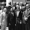 Attorney General Robert F. Kennedy with civil rights leaders, including Dr. Martin Luther King, Jr. at the White House, June 22, 1963
