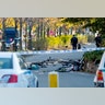 Bicycles and debris lie on a bike path after a terror attack in New York City, October 31