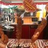Chicken on a stick is available in both regular and Frosted Flake-crusted varieties.