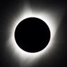 A total solar eclipse is seen above Madras, Oregon, August 21