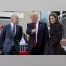  Presidential candidate Donald Trump speaks with hosts Matt Lauer and Savannah Guthrie on NBC's 