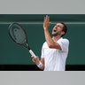 Croatia’s Marin Cilic during the men's Wimbledon final against Switzerland’s Roger Federer in London