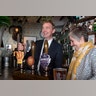 Liberal Democrats leader Tim Farron during a visit to The King Arms pub while on the election campaign in St Albans