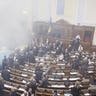 Ukrainian Parliament Disrupted