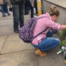 Floral tributes for the victims