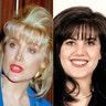 Jennifer Flowers (L) in 1994, Monica Lewinsky (C) in 1997 and Paula Jones (R) in 1998