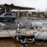 Damaged electrical installations are seen after the area was hit by Hurricane Maria en Guayama, Puerto Rico, Wednesday