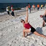 Yoga and Beach Cleanup