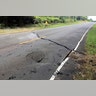 A crack in Pohoiki Road just east of Leilani Street in the Leilani Estates subdivision in Pahoa, Hawaii, May 5, 2018