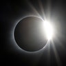 The solar eclipse totality over the Orchard Dale historical farm near Hopkinsville, Kentucky