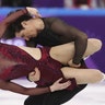 Tessa Virtue and Scott Moir of Canada in the free dance competition during the team event at the Pyeongchang 2018 Winter Olympics 