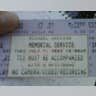 Memorial Service ticket